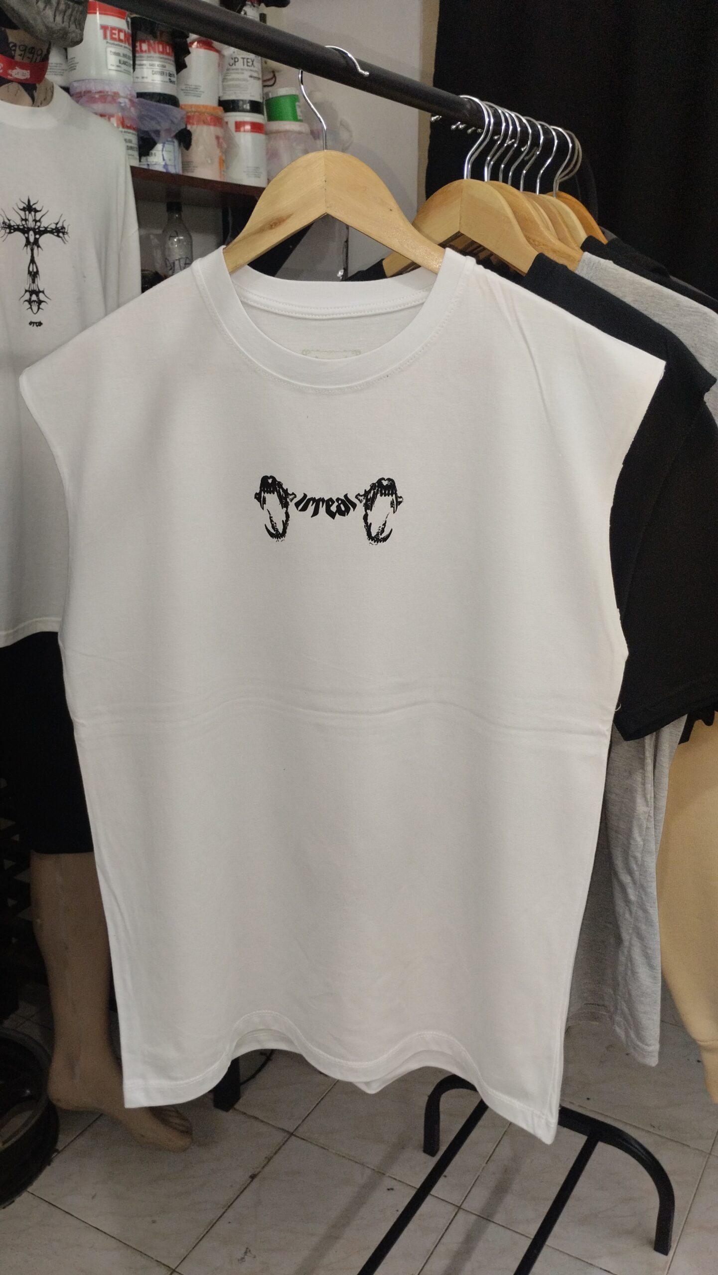 Sudadera Oversize "Tooth" Blanco